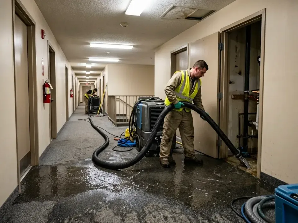 multi-unit-apartment-hallway-f-005 — frequently asked questions, Emergency Burst Pipe Water Extraction & Removal in Cascade…